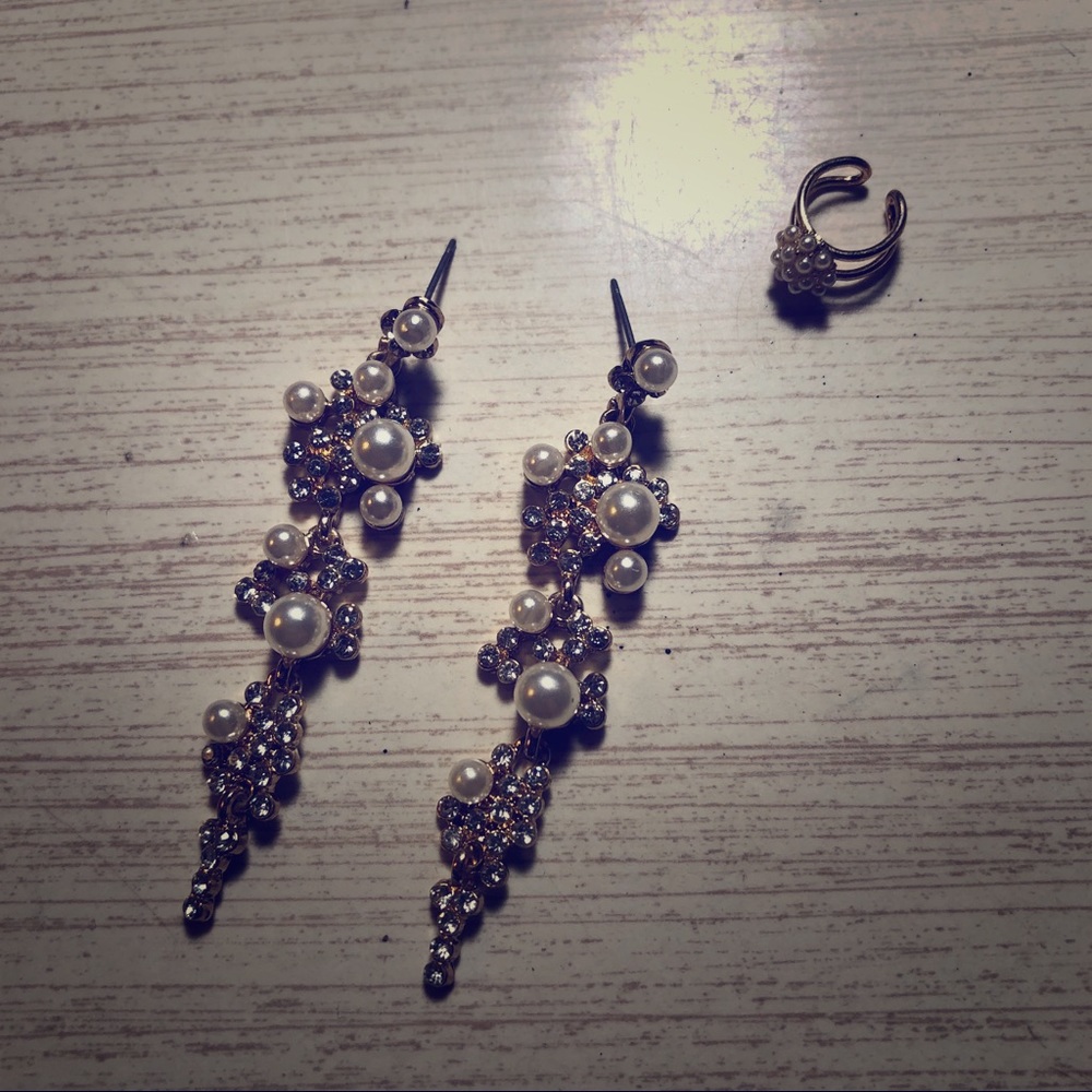 Earrings & Matching Cuff
